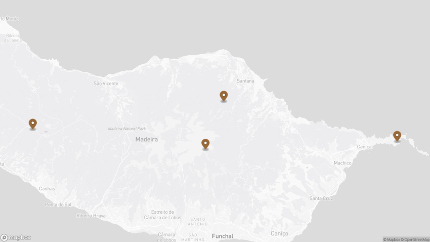 Map of the Best Levada Hikes in Madeira: Top Trails & Map Guide walking route with 4 stops in Funchal (Madeira).