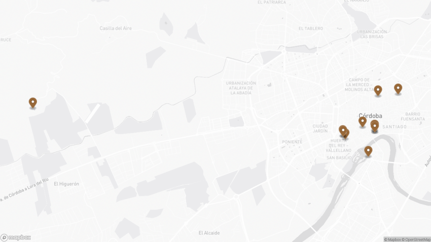 Map of the 12 Best Museums in Córdoba, Spain walking route with 12 stops in Córdoba.