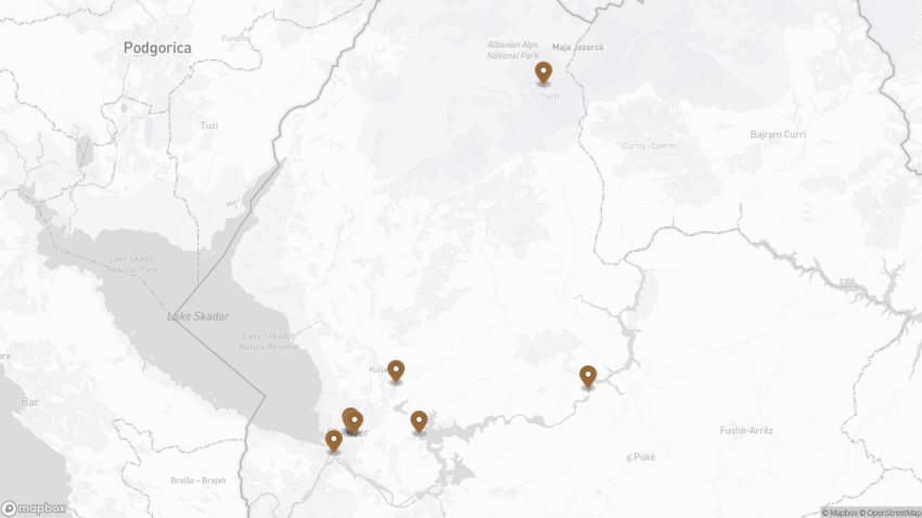 Map of the 9 Best Things to See in Shkodër, Albania walking route with 9 stops in Shkodër.