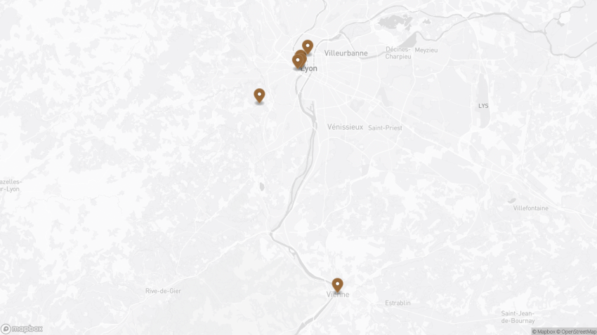 Map of the Explore the Roman Ruins of Lyon: History, Highlights & Map walking route with 8 stops in Lyon.