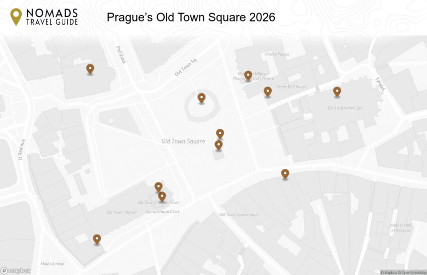 Map of the Prague’s Old Town Square: Must-See Sights, History & Tips walking route with 11 stops in Prague.