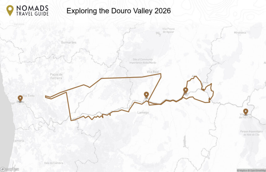 Map of the Exploring the Douro Valley: All You Need to Know walking route with 4 stops in Porto.