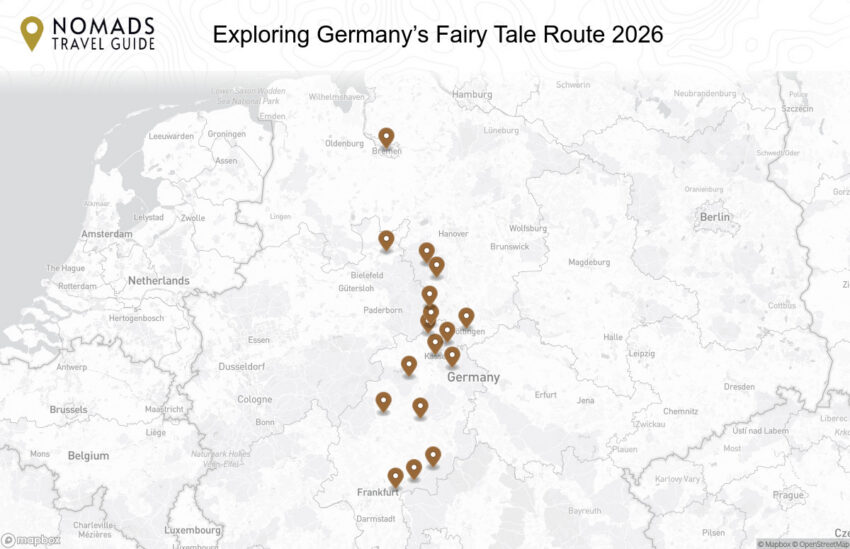 Map of the Exploring Germany’s Fairy Tale Route: Complete Guide & Itinerary walking route with 17 stops in Hanau.