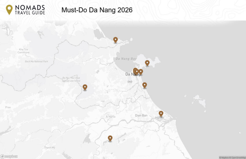 Map of the Must-Do Da Nang: An Insider’s Guide to Top Things to See & Do walking route with 10 stops in Da Nang.